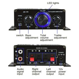 小型2chオーディオアンプ 出力20W+20W...の詳細画像3