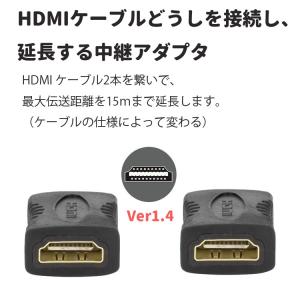 HDMI延長 メスメス 2個セット 延長コネク...の詳細画像2