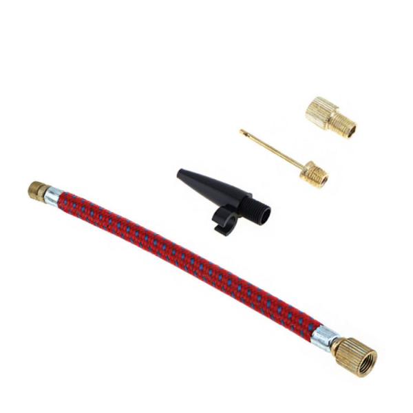 エアバルブアダプタ+チューブ 4点セット 仏式米式変換 インフレータ 延長ホース 自転車タイヤ ボー...