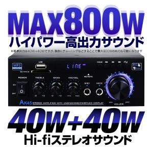 デジタルアンプ オーディオアンプ 40W+40...の詳細画像1