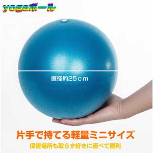 ヨガボール ピラティスボール 直径25cm ミ...の詳細画像3