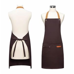 防水エプロン 撥水 前掛け 肩紐長さ調節可 複...の詳細画像3