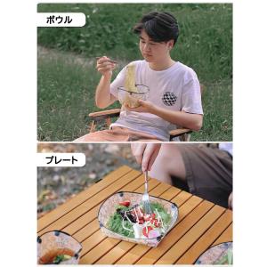 折りたたみ食器 ポータブルテーブルウェア 耐熱...の詳細画像4