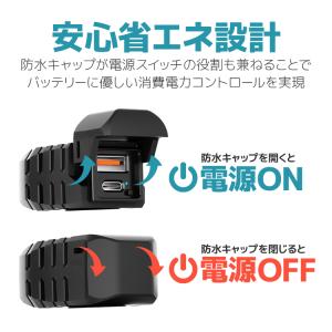 LED電圧表示付き バイク用USBチャージャー...の詳細画像2