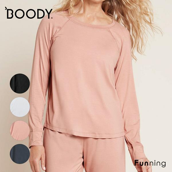 BOODY (ブーディ) グッドナイト ラグランスリープトップ レディース 女性 大人 ルームパンツ...