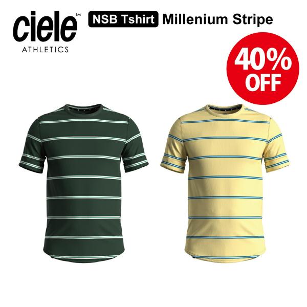 Ciele (シエル) NSBTShirt Millenium Stripe 半袖 Tシャツ メンズ...