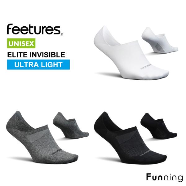 Feetures フィーチャーズ ELITE INVISIBLE 靴下 ソックス 厚め ランニングソ...