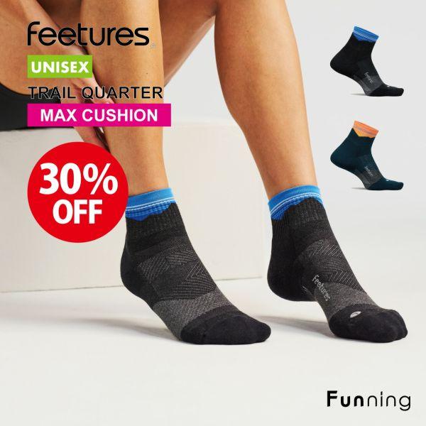 【セール30%OFF/新品】Feetures フィーチャーズ TRAIL QUARTER MAX C...