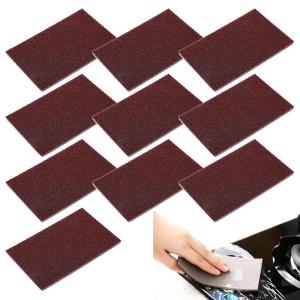Liroyal キッチンスポンジ 焦げ落とし スポンジ (10個入り) 水垢取りスポンジ 両面デザイン 研磨粒子付 クリーニング 鍋 フライ