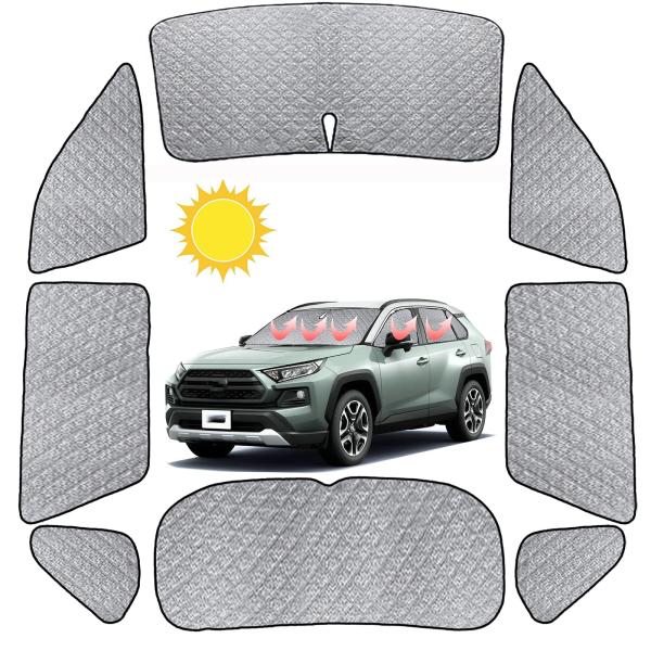 2022 新型 車用 サンシェード トヨタ RAV4 50系 リア用 車中泊 仮眠 マルチサンシェー...