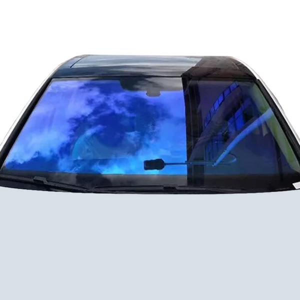 Suniceカーフィルム 車 カメレオン フロントガラス 車検対応 虹色 青 フロントガラス（100...