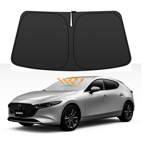 直営専用設計 BLUESEATEC マツダ CX-3 DK系 フロントガラス サンシェード CX3 ...