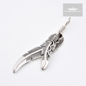 インディアンジュエリー（刻印有 / CC）STERLING フェザー シルバー