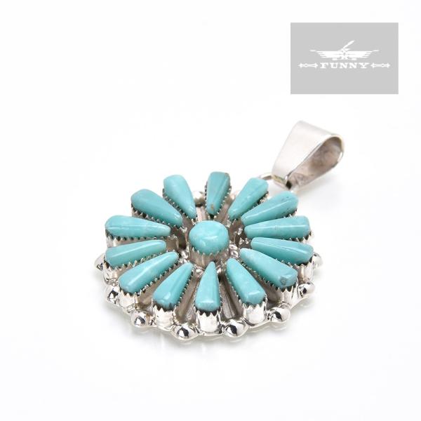 FUNNY公式ストア ズニ族 Vera Hallusewa ターコイズ  クラスター ペンダント ト...