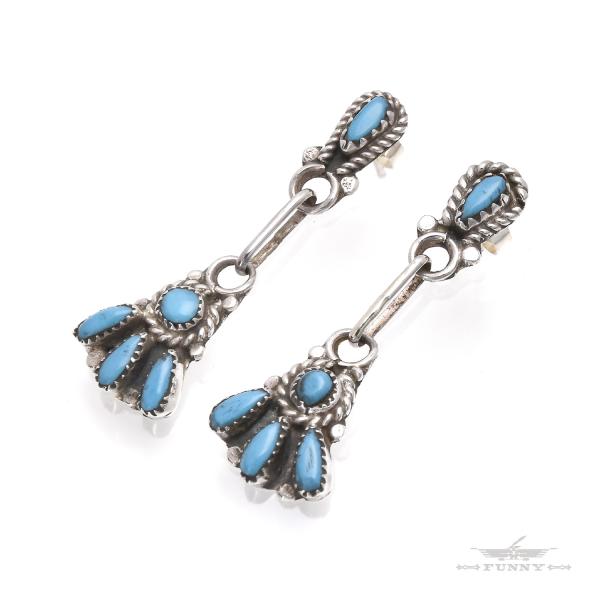 FUNNY公式ストア ズニ族 George Gasper ターコイズ クラスター ピアス スターリン...