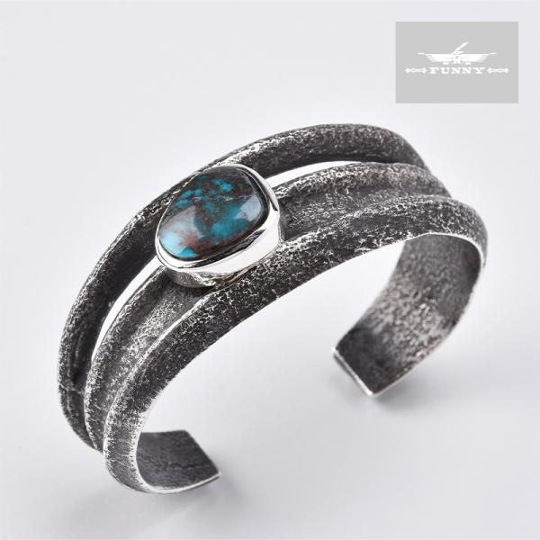 FUNNY公式ストア ナバホ族 ウェス・ウィリー トゥファキャスト ブレスレット ビズビー インディ...