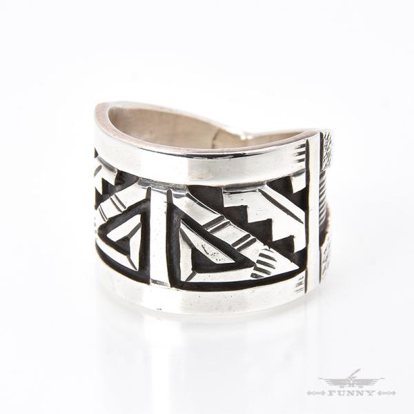 FUNNY公式ストア ナバホ族 ピーター・ネルソン オーバーレイ リング ／17号 インディアンジュ...