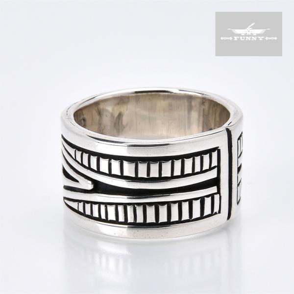 FUNNY公式ストア ナバホ族 キャリー・ビゲイ オーバーレイ リング 20号 インディアンジュエリ...