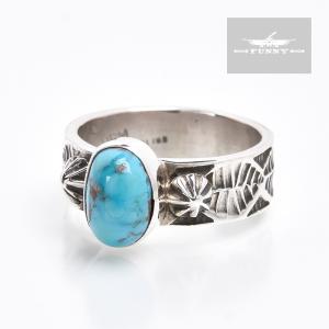 ナバホ族 ホワイトバッファローターコイズ シルバーリングINDIAN