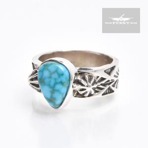 ナバホ族 ケビンラモーン リング キングマンターコイズ インディアンジュエリー Indian Jewelry FUNNY公式ストア ナバホ族 ケビン・ラモーン キング