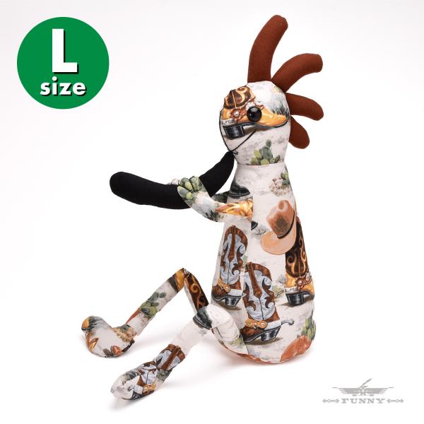 FUNNY公式ストア ココペリ Lサイズ 【USAファブリック／COWBOY BOOTS WHT】R...