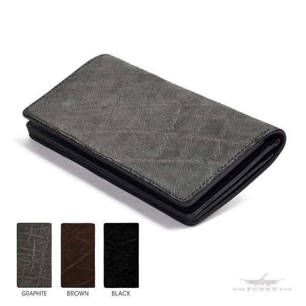 FUNNY公式ストア ファニー ウォレットジュニア エレファント 財布 長財布 ゾウ革 象 象革財布...