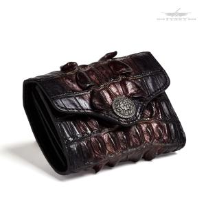 FUNNY ファニー モバイルケース クロコダイル　ブラウン　本革 FUNNY ファニー モバイルケース クロコダイル ブラウン 本革