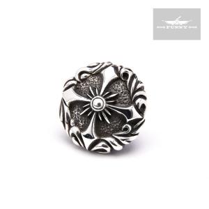 ALZUNI クロスボールコンチョ　シルバー950 2個セット！ シルバー コンチョ クロス クロスボール 950 メンズ レディース 飾り