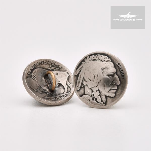 FUNNY公式ストア ファニー コイン コンチョ 5セント インディアンヘッド 《ループタイプ》 【...