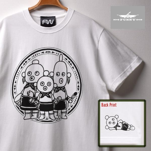 FUNNY公式ストア FW オリジナル Tシャツ MUDHEAD BROTHERS／WHITE メン...