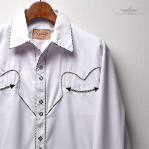 FUNNY公式ストア H Bar C メンズ ウエスタンシャツ White San Fernando