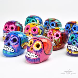 FUNNY公式ストア メキシカンスカル S カラベラ ガイコツ カラフル