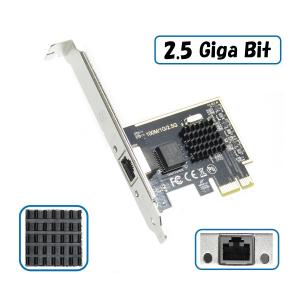 2.5Gbps LANカード PCI Express RJ45 LAN コネクタ対応 2.5ギガ 2.5G Ethernet CAT7ケーブル付