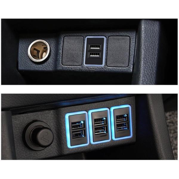 スイッチホール USB 2ポート QC3.0 急速充電 対応 USB充電ポート for TOYOTA