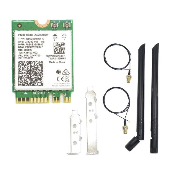 intel WiFi &amp; Bluetooth AX200 NGW アンテナ RFケーブル ブ ラケッ...