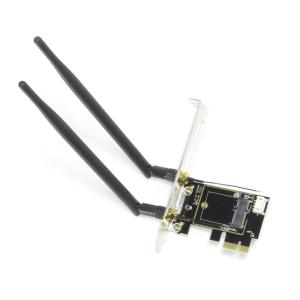 WiFi PCI-Express to M.2 ライザーカード アンテナセット