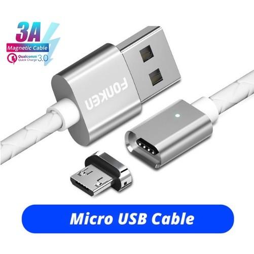 高品質 2本セット FONKEN Micro USB 急速充電対応 マグネット ケーブル