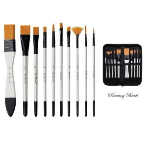 ペイント ブラシ 10点セット 収納ケース付き 油絵の具