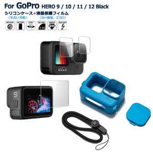 GoPro HERO 10 Black GoPro HERO 9 Black シリコンケース  ガラスフィルム両面