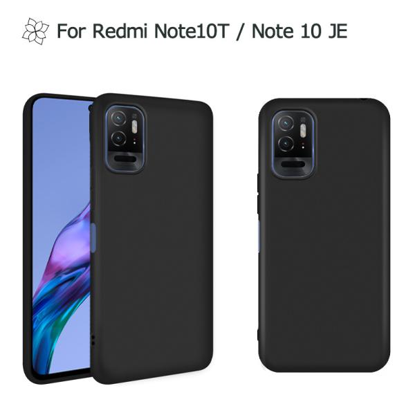 Redmi Note10T ケース Redmi Note10JE カバー ブラック 黒 耐衝撃 ソフ...