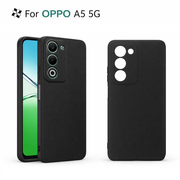 OPPO A5 5G ケース カバー 黒  ブラック 耐衝撃 マット ソフトケース TPU カバー ...