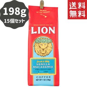 コーヒー フレーバー ライオンコーヒー バニラマカダミア 198g×15パック 粉
