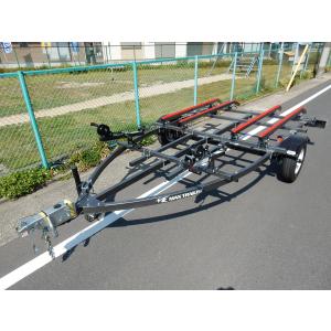 書類無し ナンバー無し ボートトレーラー ナンバー取ります！車検付け