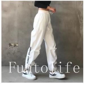 ヒップホップ 運動パンツ ストレートパンツ レディース