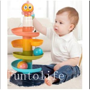 知育玩具 感知力観察力up！ 1歳~3歳 誕生日 男の子 スロープ 女の子 ギフト おうち時間 滑り台 ボール タワー