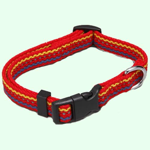 犬用首輪　フラッシュステッチカラー（3サイズ）　レッド