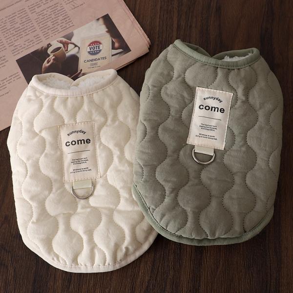 【FURDICH】犬　ドッグ　ペット　服　ウェア　小型犬　中型犬　ホワイト　カーキ　M　L　XL