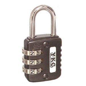 【インボイス対応】YKC 防犯グッズ フリーダイヤル錠 26mm 3段 ブラック #120