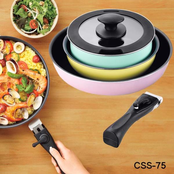 爆買 キッチンウェア 5点セット CSS-75 フライパンセット 3色 5点セット コロセレ おすす...