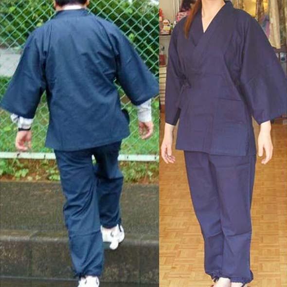 爆買 作務衣（激安）７分袖 薄手 男女兼用